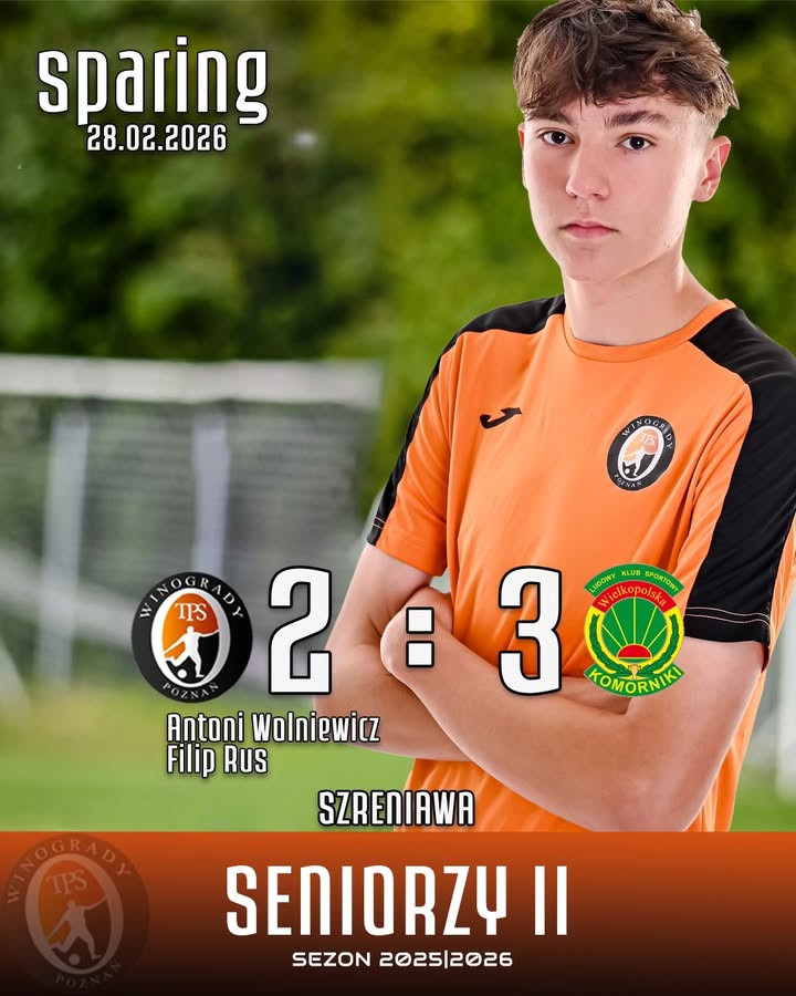 🟧W sobotę o godz. 14:30 rezerwy TPS Winogrady rozegrały spotkanie w Szreniawie. 