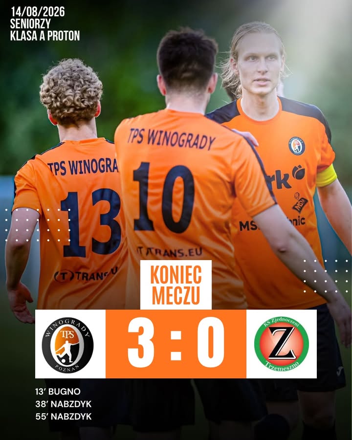 KONIEC MECZU! 🫡 Inauguracja na plus dla naszych seniorów! Gratulacje Panowie! Ob