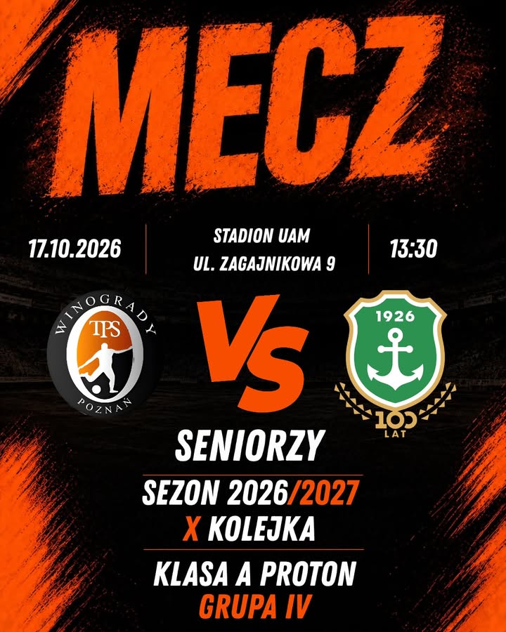 Takie emocje czekają na Nas od jutra! 🏠 Seniorzy 🆚 Kotwica Kórnik II 🚌 Rezerwy 🆚